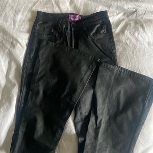 Edixted Faux Leather Flare Pants